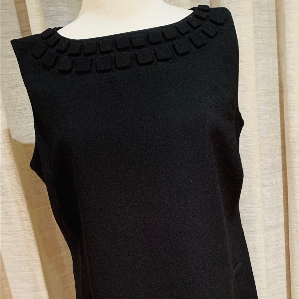 Dana Buchanan st 14 black wool dress